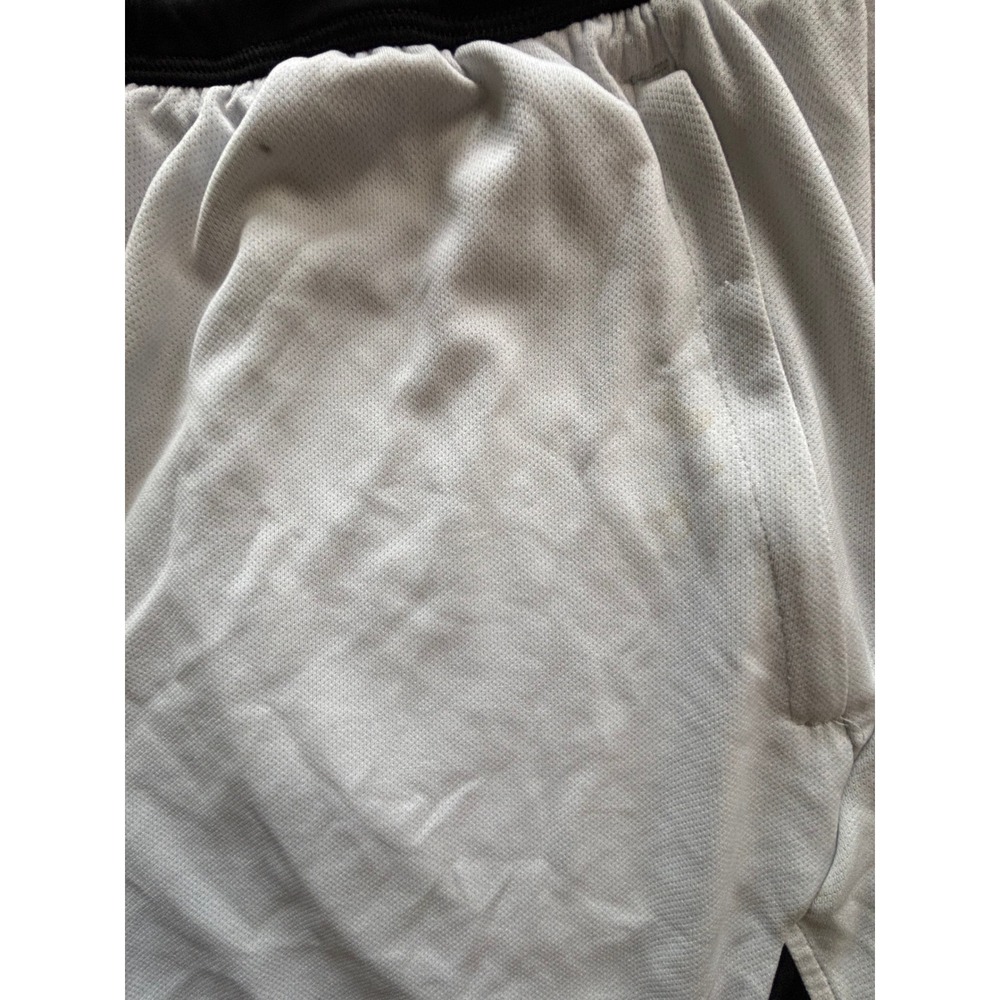 Adidas Primegreen Mens Athletic Shorts White Black Size Large Mesh Gym Training - Picture 10 of 10